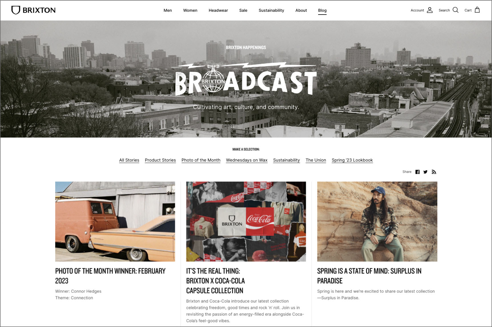 Brixton x Coca-Cola blog cover collage
