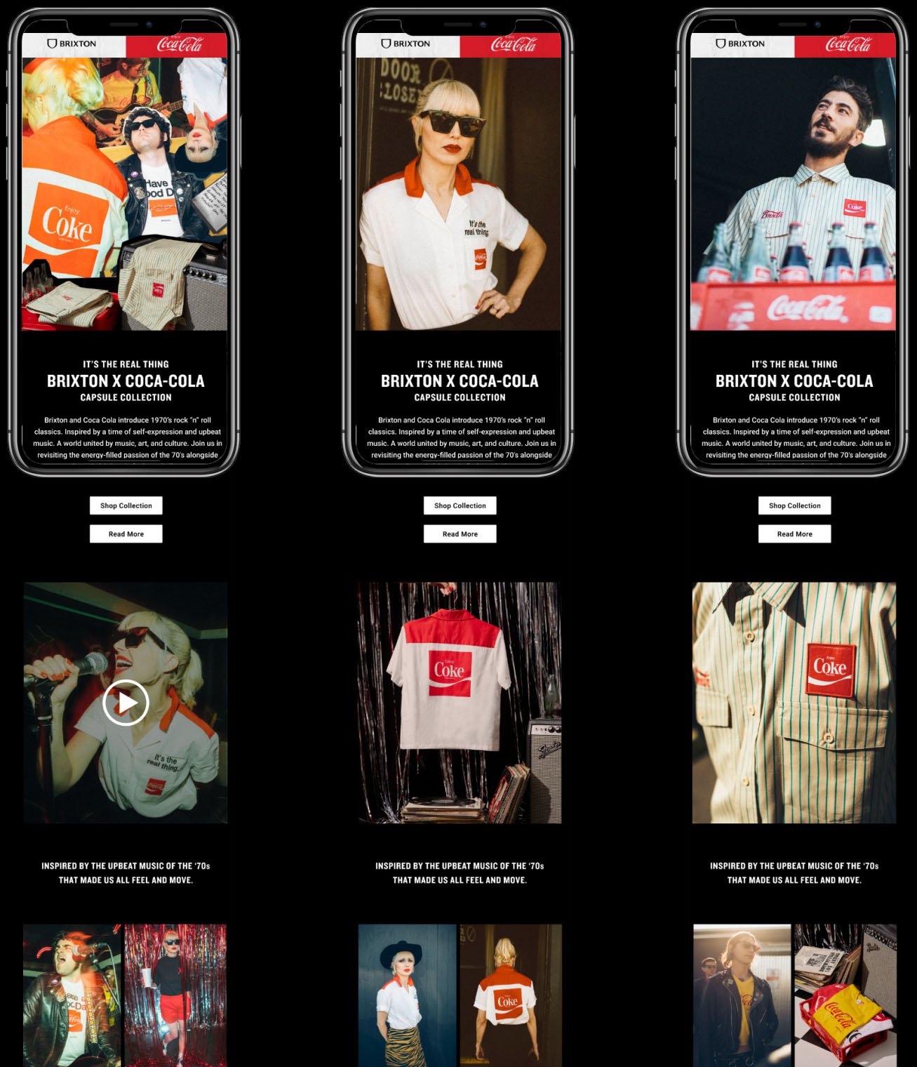 Brixton x Coca-Cola email campaign