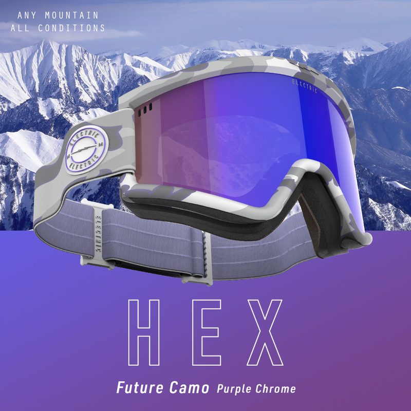 Electric Hex paid ad — Future Camo / Purple Chrome