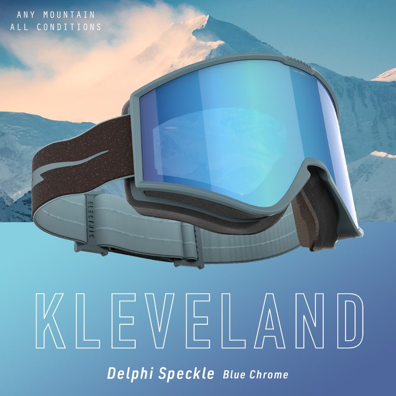 Electric Kleveland paid ad — Delphi Speckle / Blue Chrome