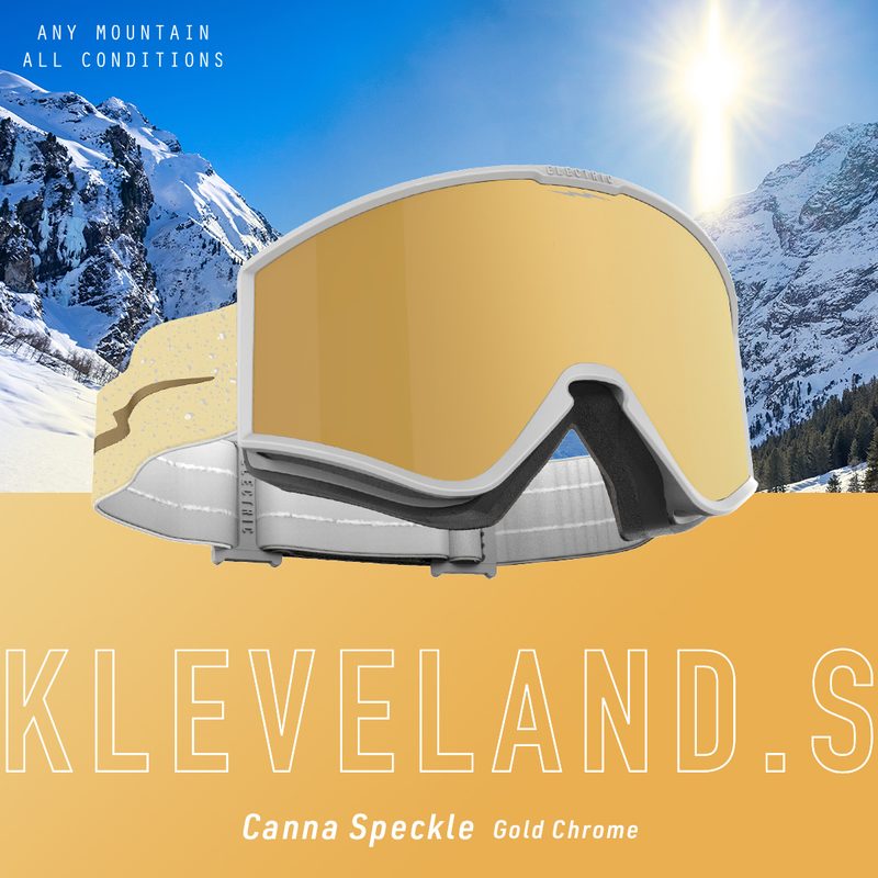 Electric Kleveland S paid ad — Canna Speckle / Gold Chrome