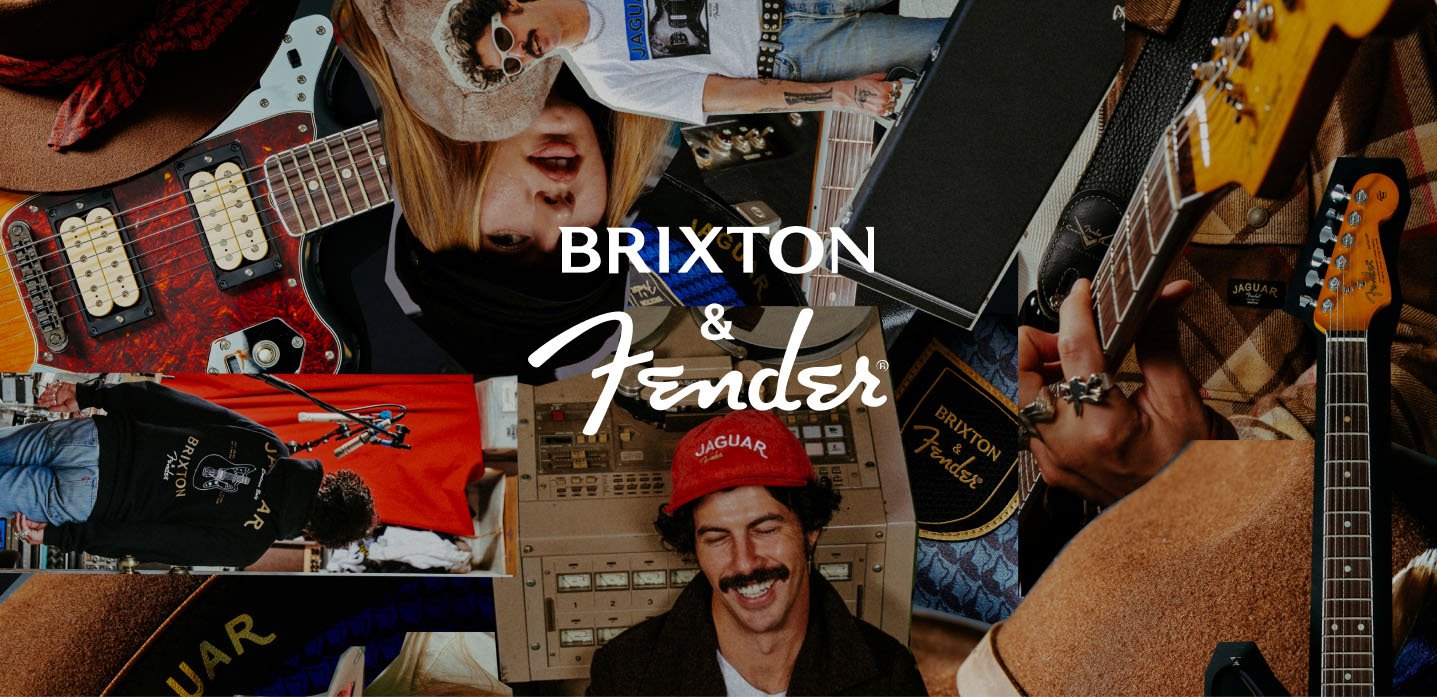Brixton × Fender Jaguar Collection campaign collage