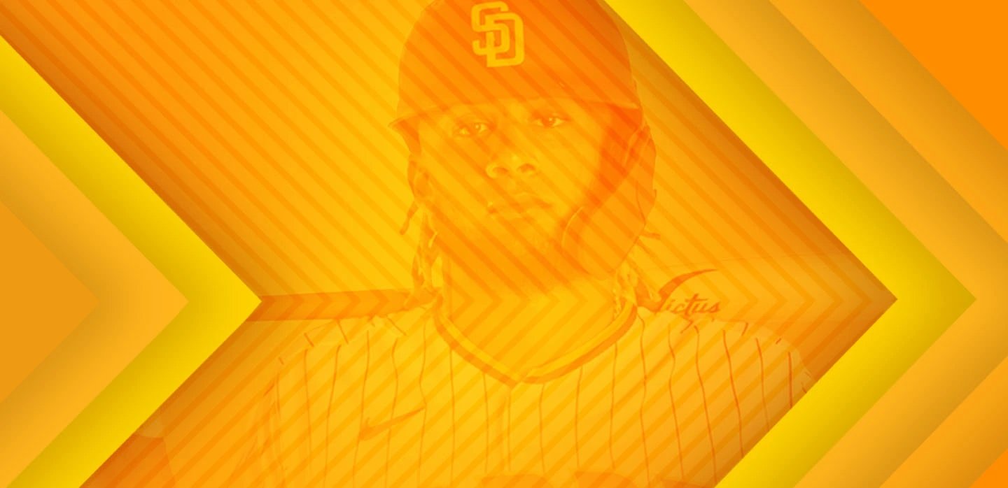 Padres Player of the Week chevron graphic
