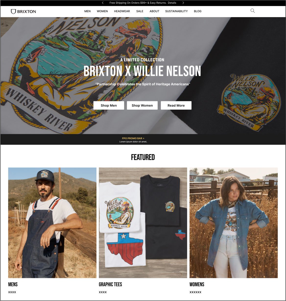 Brixton homepage takeover — desktop
